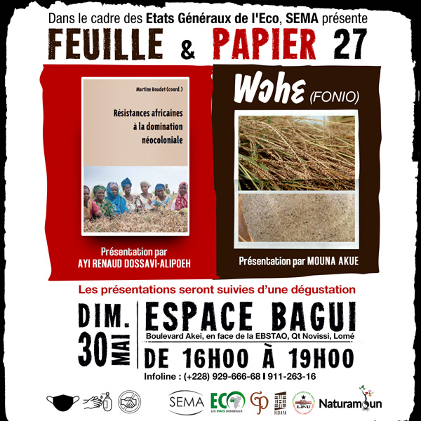 poster: présentation feuille et papier